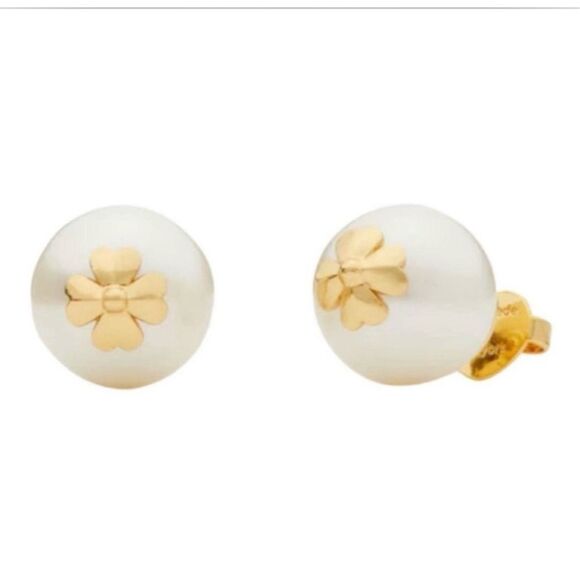 Kate Spade NEW earrings - Pearls on Pearls studs - Picture 2 of 7